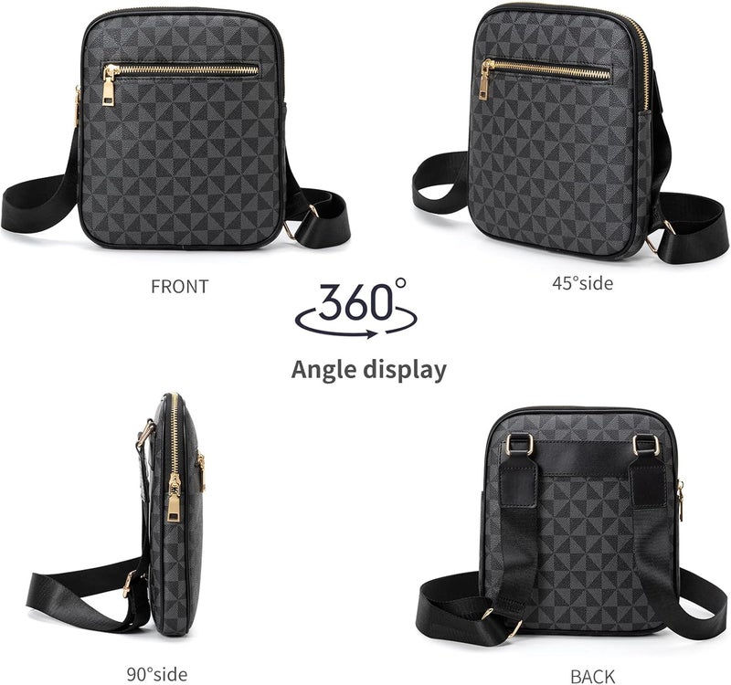 XIKIBEA Crossbody Bag for Mens, Men's commuter shoulder bag, Travel bag Work Business Small men's satchel - Image 2
